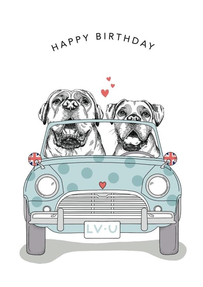 Happy Birthday to an old classic created by Dotty Dog Art