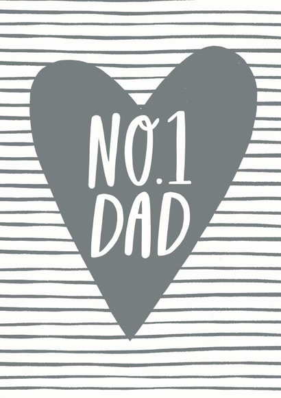Number 1 Dad Father's Day Card created by Sadler Jones