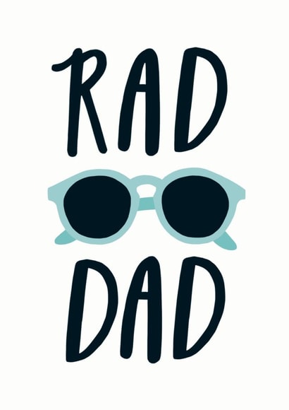 Rad Dad Father's Day Card created by Sadler Jones