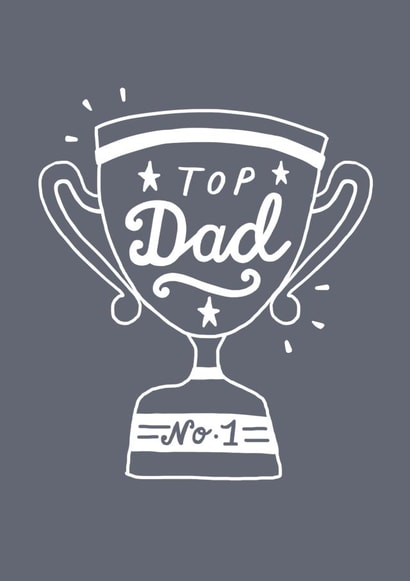Top Dad Trophy Father's Day Card created by Sadler Jones