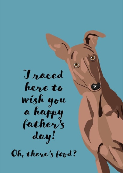 Greyhound Father's Day Card created by Sassy Sarah