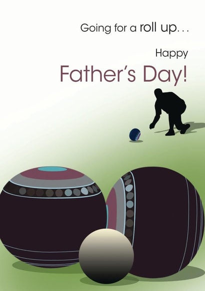 Father's Day Bowling card created by Jackie Ponwaye Design