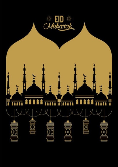 Eid Mubarak card created by BOO DESIGN