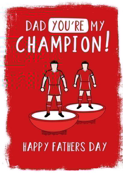 Liverpool Father's Day Card created by High Five Prints Co
