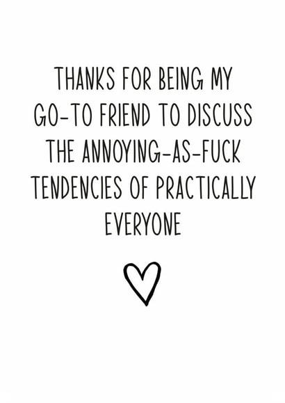 Thanks for being 'that' friend card created by Totally Mailed It