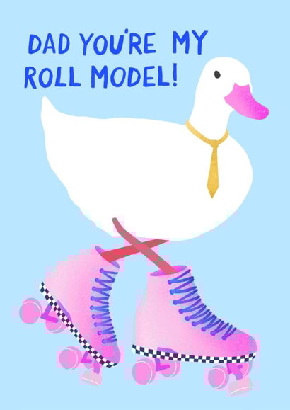 Duck Role Model Fathers Day Card created by The Blue Castle Co