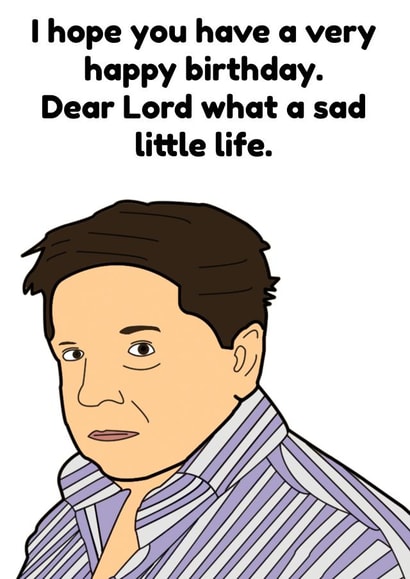 Come Dine With Me Birthday Card created by Arr Cards