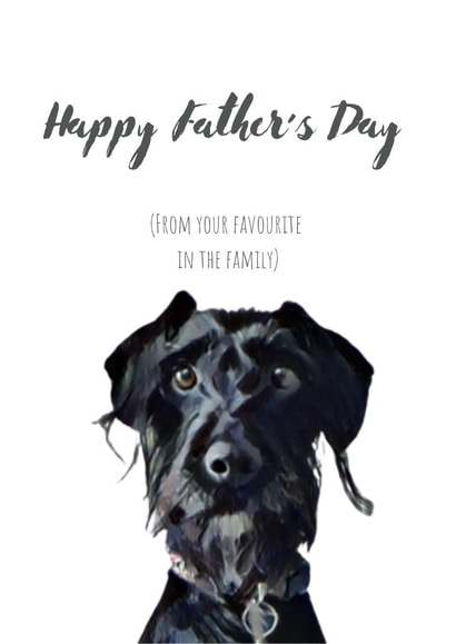 Happy Fathers Day from the dog created by Hare and Bear Design