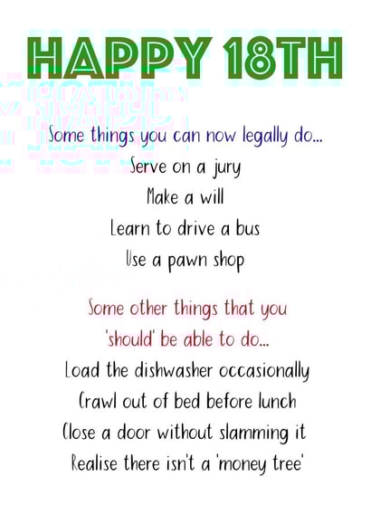 18th Birthday Guidance created by Shore Designs