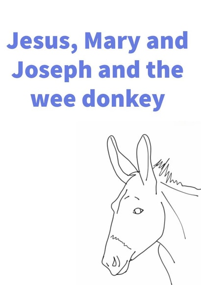 Jesus, Mary and Joseph and the wee donkey created by Rose Griffths