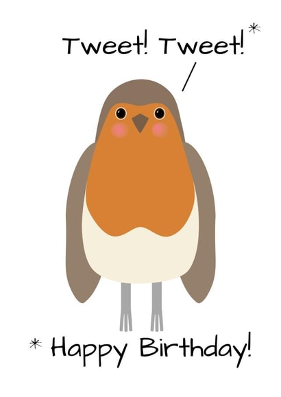 Robin birthday card created by DainaCrafts