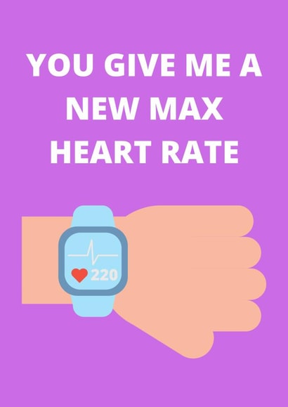 New max heart rate Anniversary card created by Mad Funny