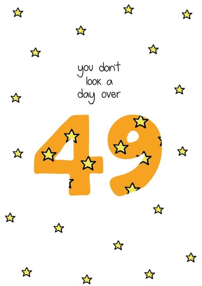 Milestone 50th Birthday Card created by Liv Groves Illustration