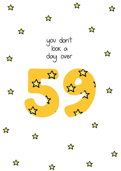 Milestone 60th Birthday Card created by Liv Groves Illustration