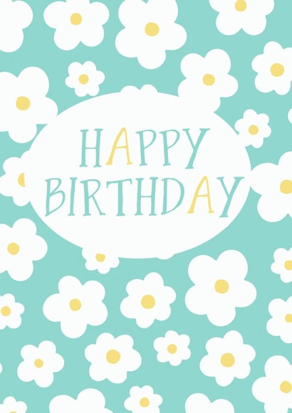 Daisy Birthday Card created by Giddy Kipper