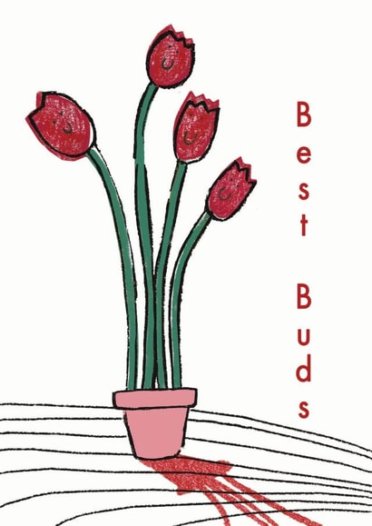 Best Buds Card created by Milklegs Co.