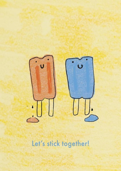 Popsicle Friendship Card! created by Milklegs Co.