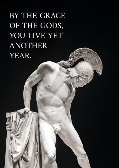 Mythological birthday card created by Inspire Inc