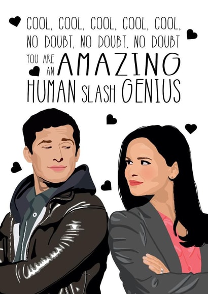 Cute Brooklyn 99 Quote Anniversary Card / Valentines card created by BB Designs