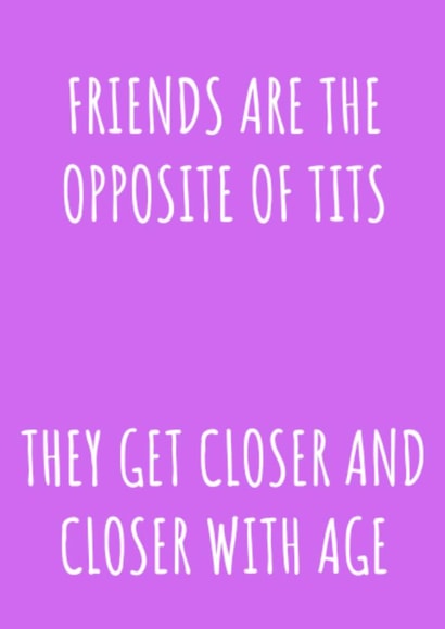 Friends Closeness Tits Card created by Jonesy Cards