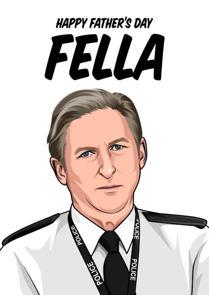 Fella Line of Duty Father's Day Card created by All Things Banter