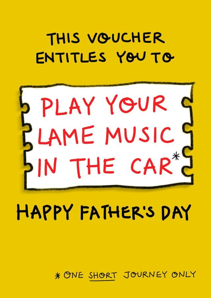 Dad Rock Father’s Day card  created by Rosie Johnson Illustrates
