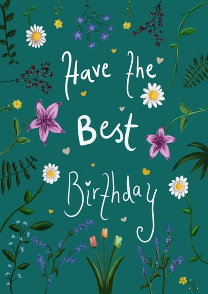 Have the best birthday floral card created by AP Designs