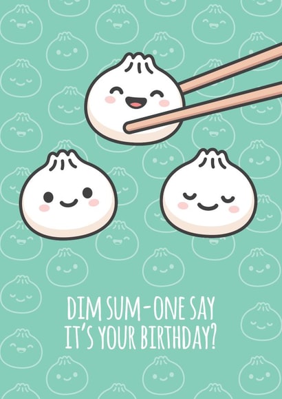 Dim-sum Birthday Card created by Lucie Chapman
