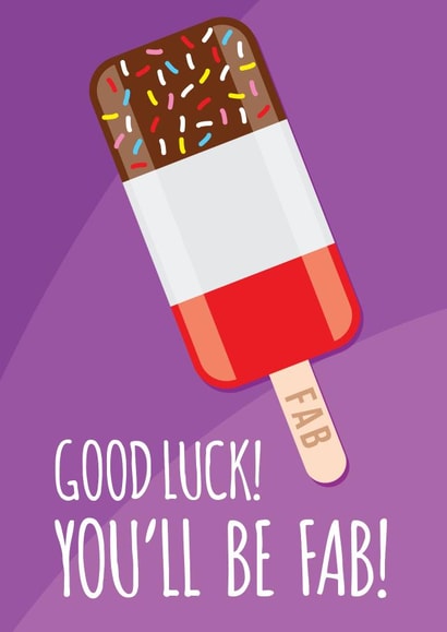 Good luck fab card created by Lucie Chapman