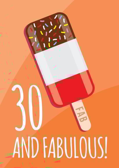 Fab lolly 30th Birthday Card created by Lucie Chapman