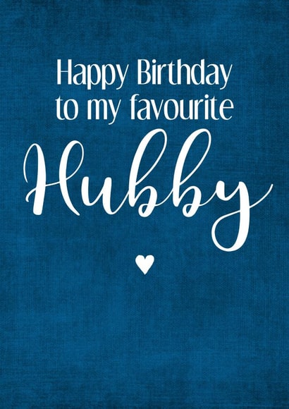 Funny Birthday Card for your one and only Husband created by Louise Potton Designs