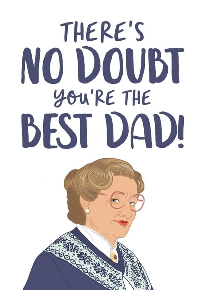Mrs Doubtfire Father's Day Card created by The Cake Thief