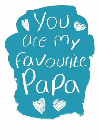 Favourite Papa Father's Day card created by Alexia Claire