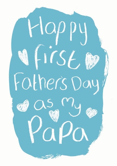 First Father's day card for Papa created by Alexia Claire
