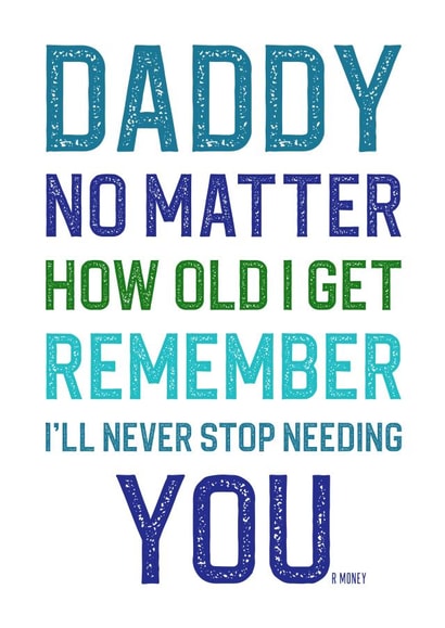 Funny Father's Day Card to Daddy created by The Merry Giraffe