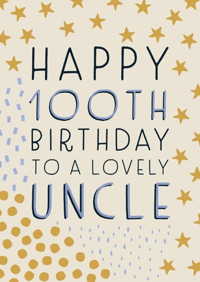 Happy 100th Birthday Uncle created by Juniper and Rose Studio