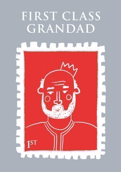 First Class Grandad, Grandfather, Father's Day Card created by By Big Will Limited