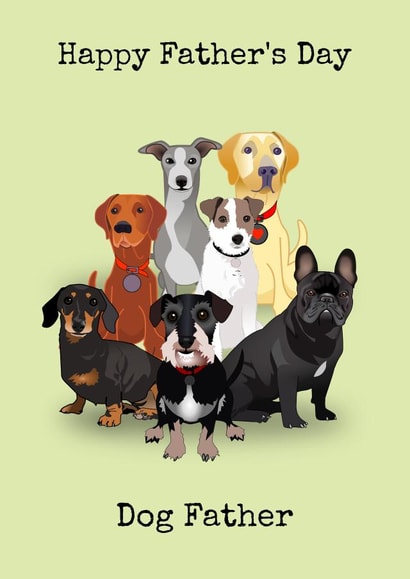 Happy Father's Day Dog Father created by Doodle Dot Design Co