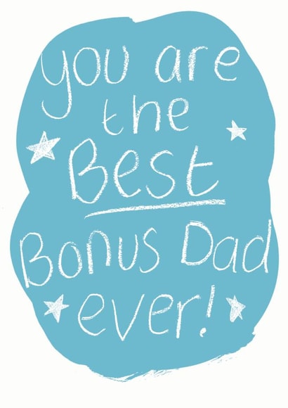 Best bonus dad ever father's day card created by Alexia Claire
