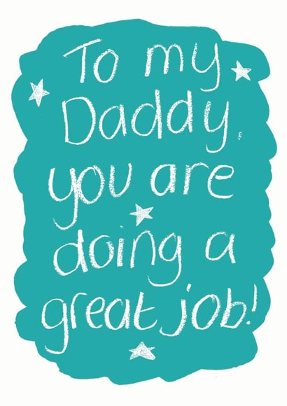 Cute New Daddy Father's Day Card created by Alexia Claire