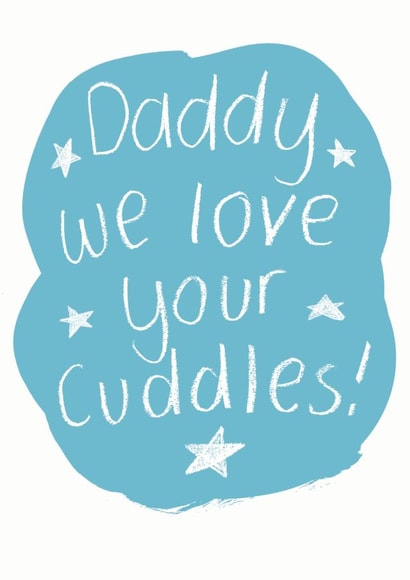 Daddy Cuddles,  Father's day card created by Alexia Claire
