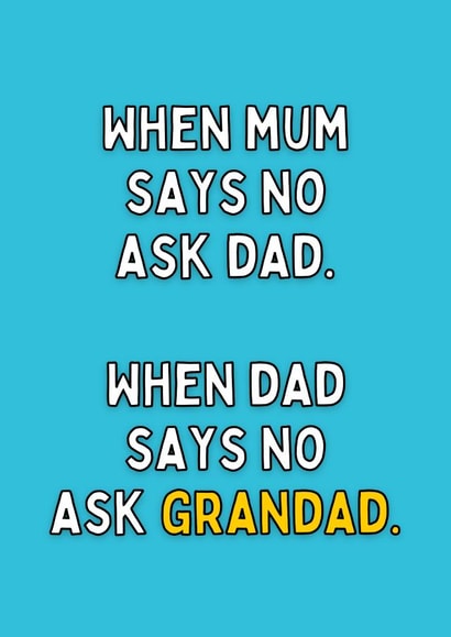 Ask Grandad Father's Day Card created by Meg's Creative Outlet