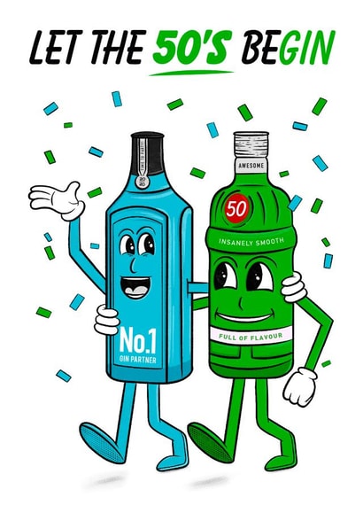 Let The 50's Celebrations Begin! created by Magicoscards