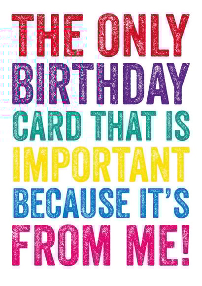 Cheeky From Me Birthday Card created by Do You Punctuate?