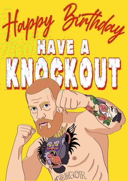 Conor Mcgregor Birthday KO Card created by NATHAN CARDINAL
