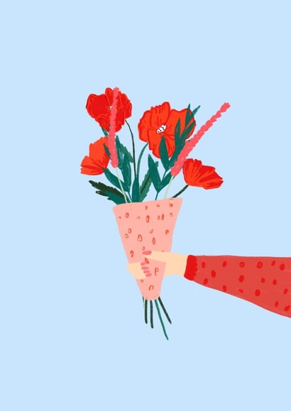 Pretty Contemporary Flower Bouquet created by Alice Clarke