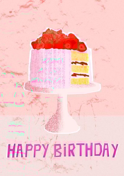 Strawberry Birthday Cake created by by @audrey_dsts