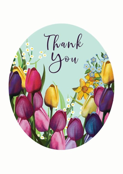 Thank you tulip Card created by HelenFaerieArt