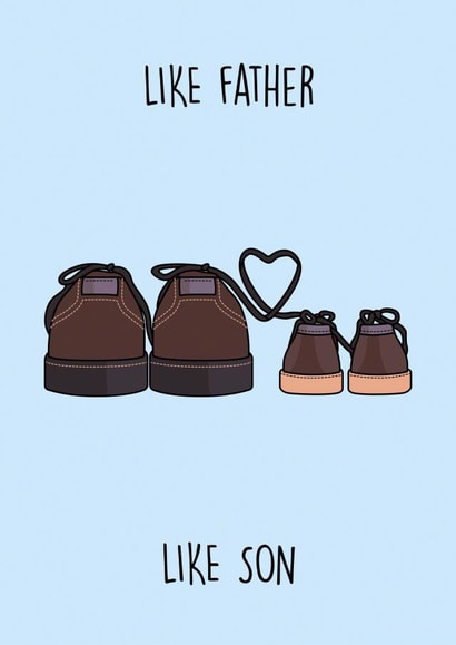 Father's day card from son created by Rishi