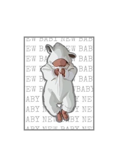 New Baby cute card created by Ideer Designs